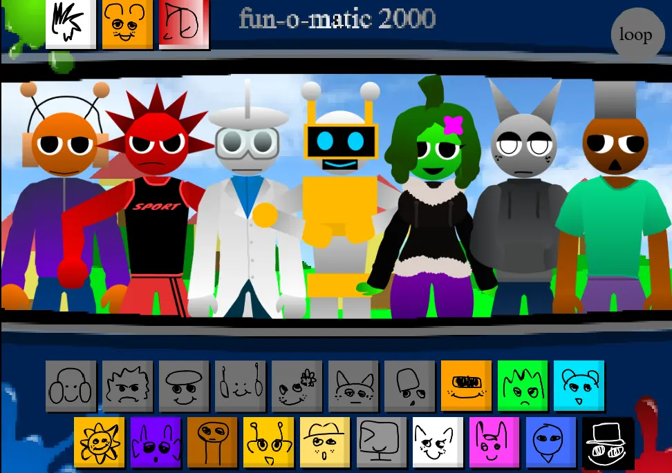 Sprunki 1996 Human Version V2 - Pixels Come to Life in Gaming's Most Heartfelt Transformation