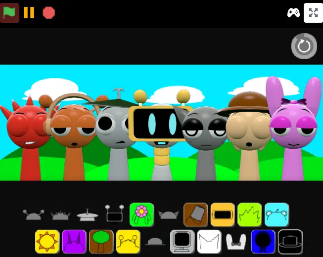 Sprunki 3D - Conduct Your 3D Musical Universe in This Mind-Bending Sound Adventure
