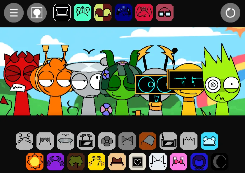 Sprunki Adventures in Melodia - Compose Epic Music While Battling Through a Magical Fantasy Realm