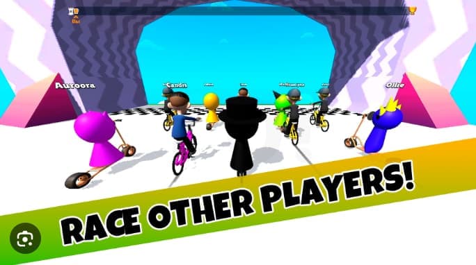 Sprunki And Obby Scooter Racing