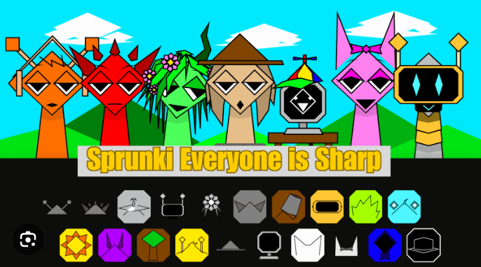 Sprunki But Everyone Is Sharp
