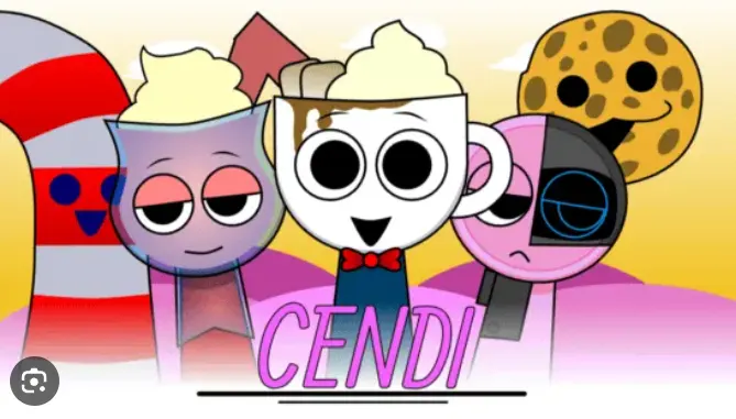 Sprunki Cendi OC - Sweet Beats and Candy Characters Transform Music Creation