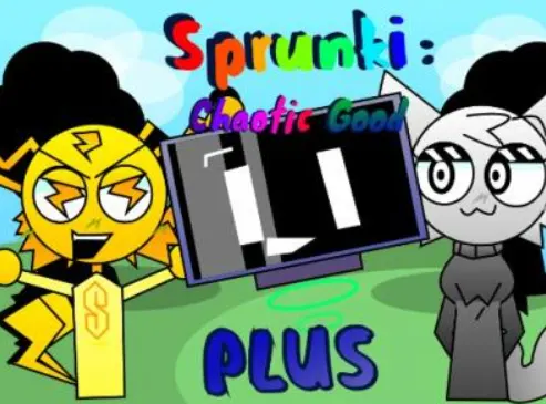 Sprunki Chaotic Good Plus - Where Neon Dreams Meet Bass-Powered Musical Mayhem