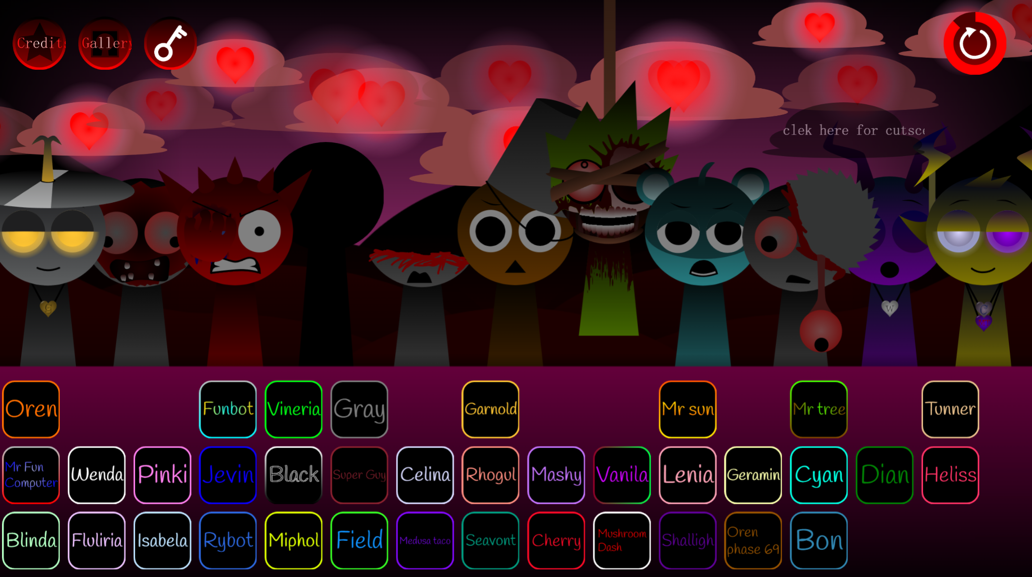 Sprunki Cruel Lovers Remastered