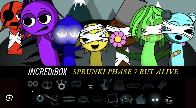 Sprunki Definitive Phase 7 But Alive - Scarred, Bandaged, and Hauntingly Reborn