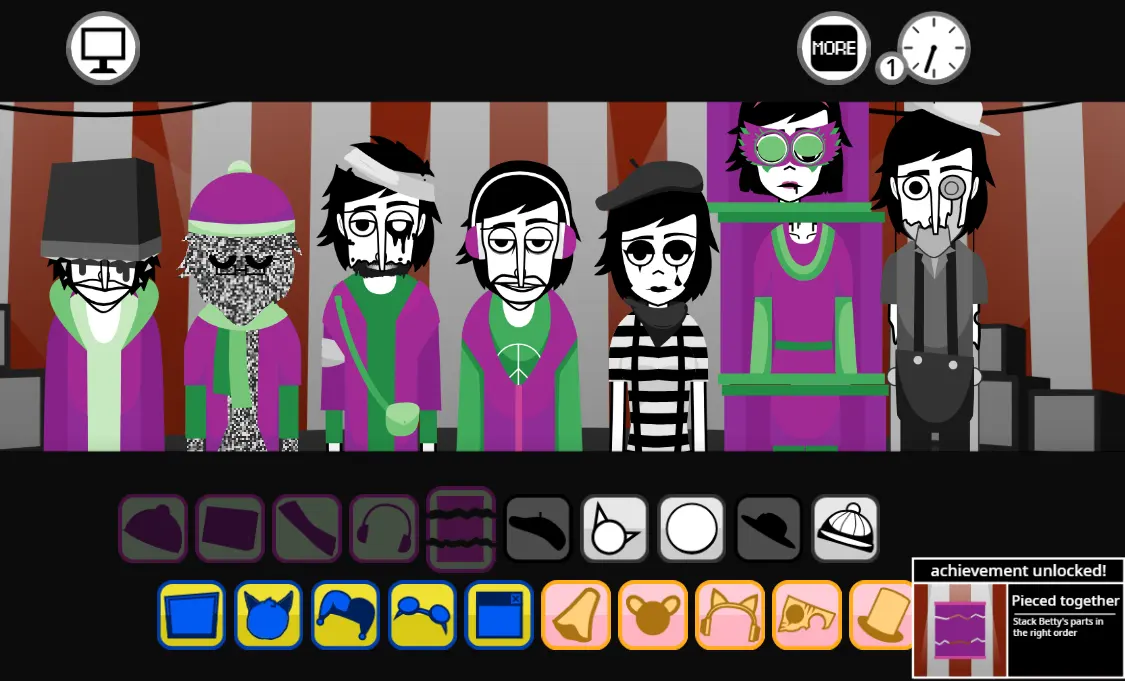 Sprunki Incredibox TV Channel 2 Cartoonish - Where Circus Beats Meet Retro Animation Magic!