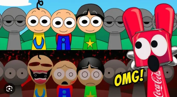 Sprunki Pyramixed But Upin Ipin Oc - Ancient Beats Meet Cartoon Magic in This Musical Adventure