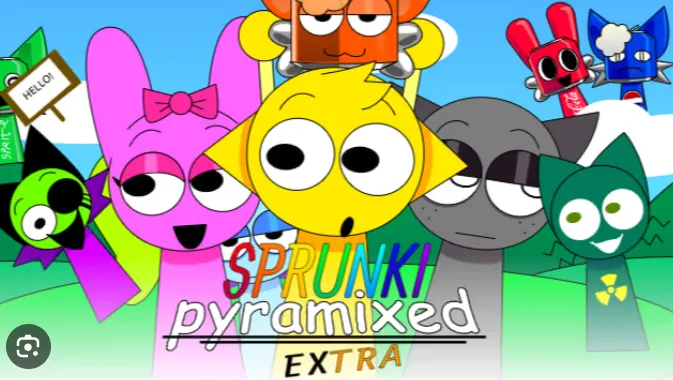 Sprunki Pyramixed Extra - Unleash Musical Chaos with Secret Characters & Glitch Beats