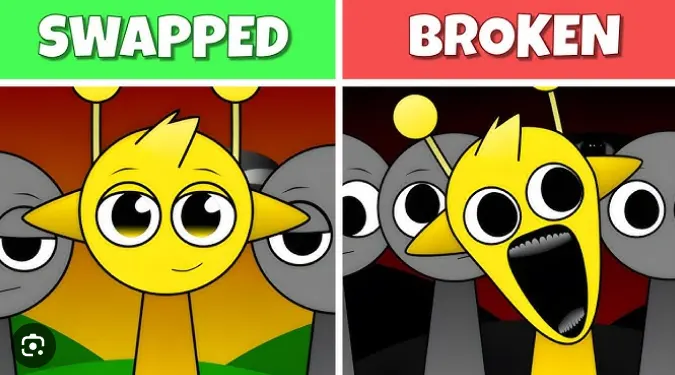 Sprunki Swapped Broken - Enter the Nightmare Where Your Favorite Characters Turn Against You