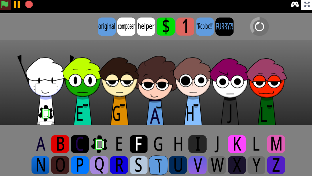 Sprunki The Whole Alphabet