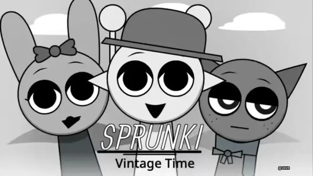 Sprunki Vintage Times - Travel Back to the Golden Age of Animation with This Mesmerizing Mod